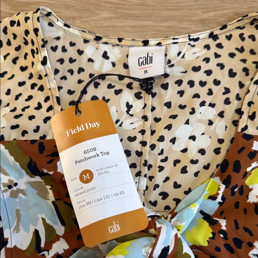 CAbi Multicolor Patterned Blouse NWT - image 2